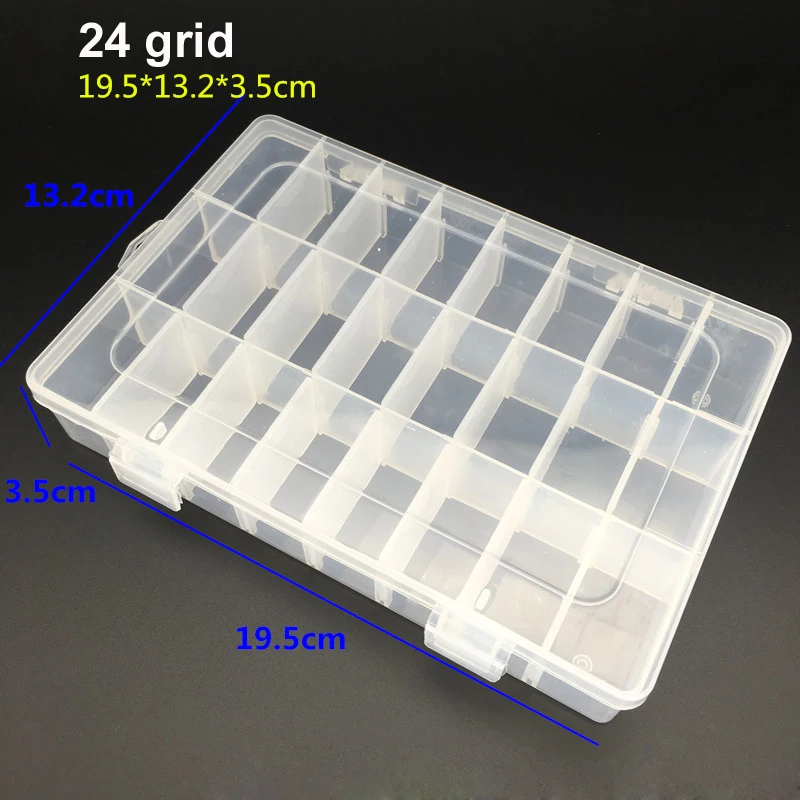 Toolbox Electronic Plastic Parts Waterproof Transparent Tool Box Casket SMD SMT Screw Containers Component Storage Case bag