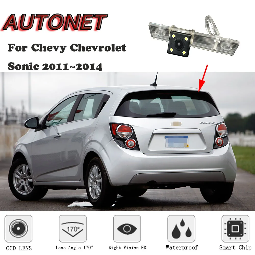 

AUTONET HD Night Vision Backup Rear View camera For Chevy Chevrolet Sonic 2011~2014 CCD/ license plate Camera