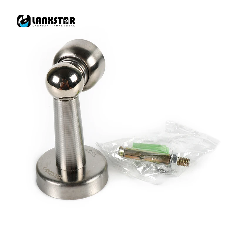 High Quality 304 Stainless Steel Door Stopper Classic Suction Hardware Strong Magnetic Housekeeper Door-stoppers