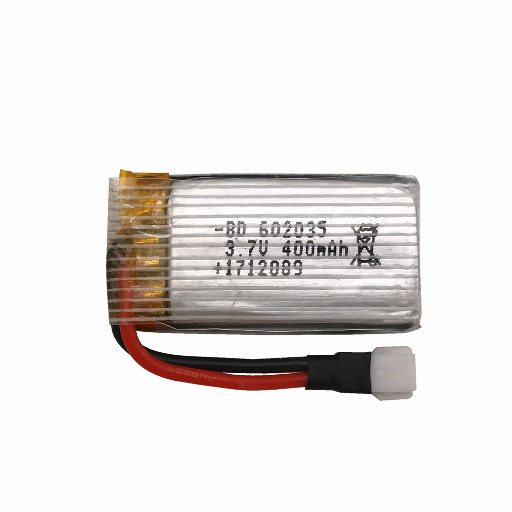 H31 Battery With USB charger ( Input 5V ) X4 H107 H31 Spare Parts 3.7V 400mah Lipo battery 3.7 V 400 mah 30C 752035