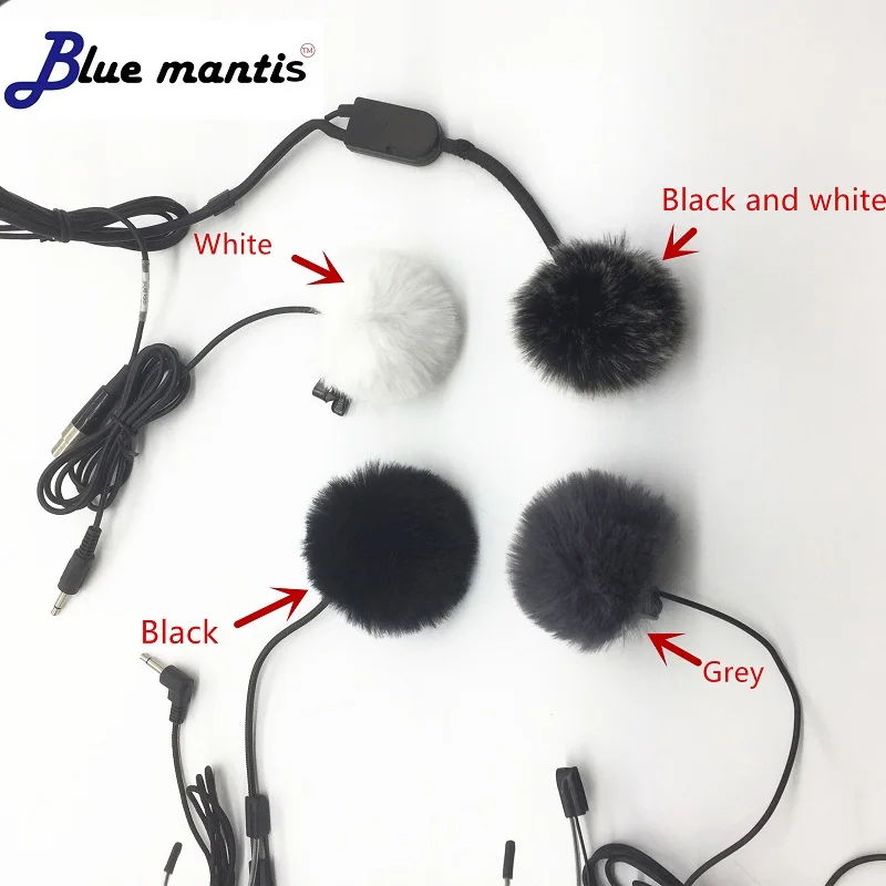 Universal Lavalier Microphone Furry Windscreen Fur Windshield Wind Muff Soft For D11 RODE BOYA Lapel Lavalier Mic 5mm