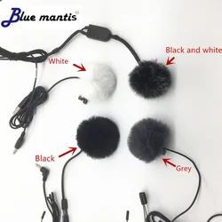 Universal Lavalier Microphone Furry Windscreen Fur Windshield Wind Muff Soft For D11 RODE BOYA Lapel Lavalier Mic 5mm