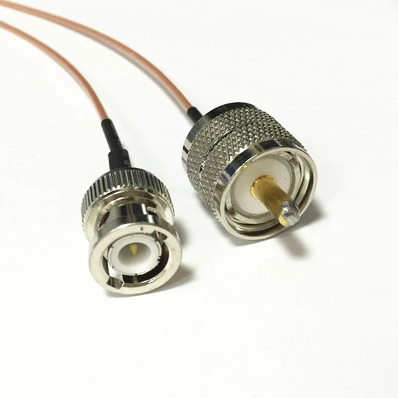 

New BNC Male Plug Switch UHF Male Plug PL259 RF pigtail cable RG178 Wholesale 15CM 6" Adapter