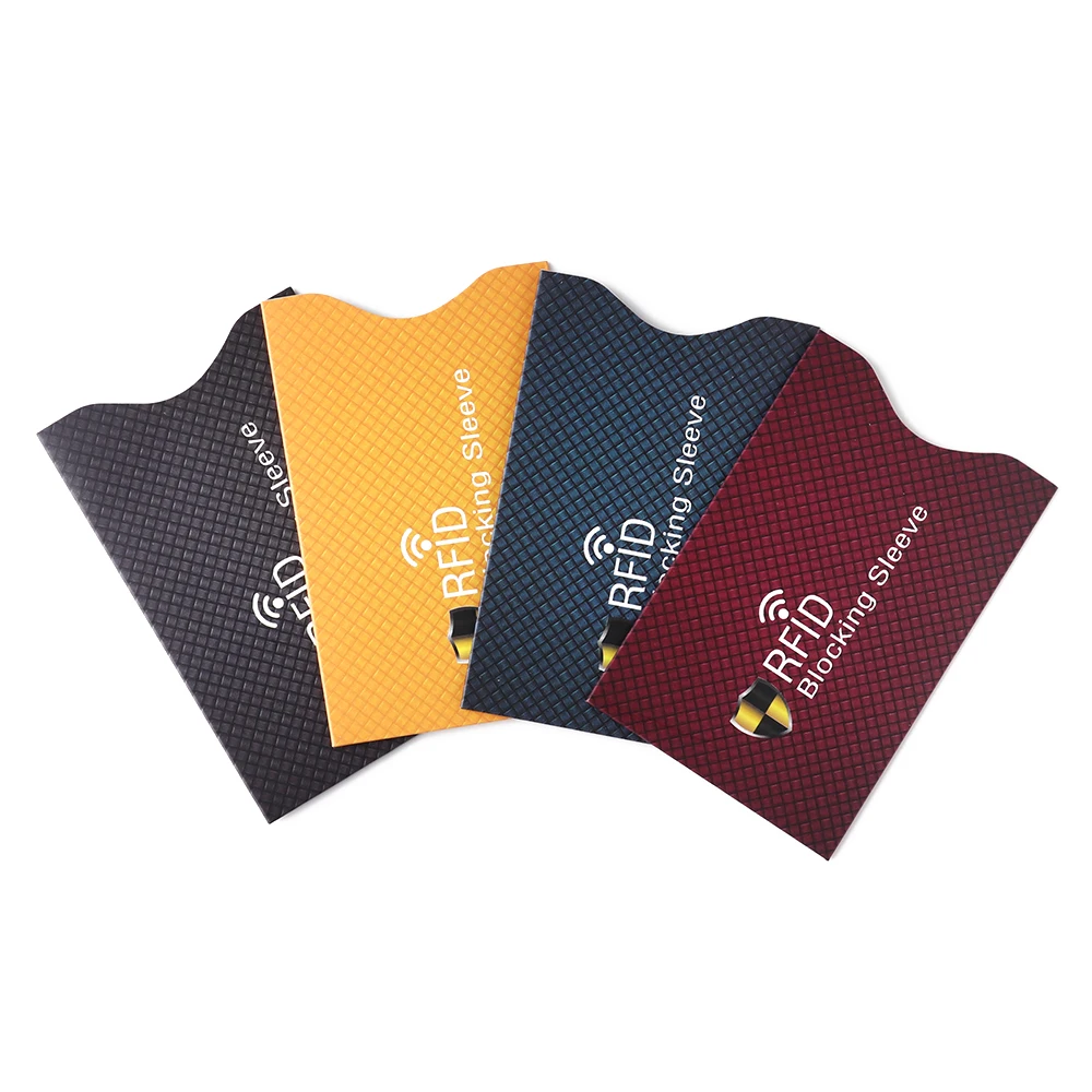bank card sleeves Amazon.com: valonic set of 6 RFID blocking sleeves - transparent front,  Credit Card Protector sleeve for wallet