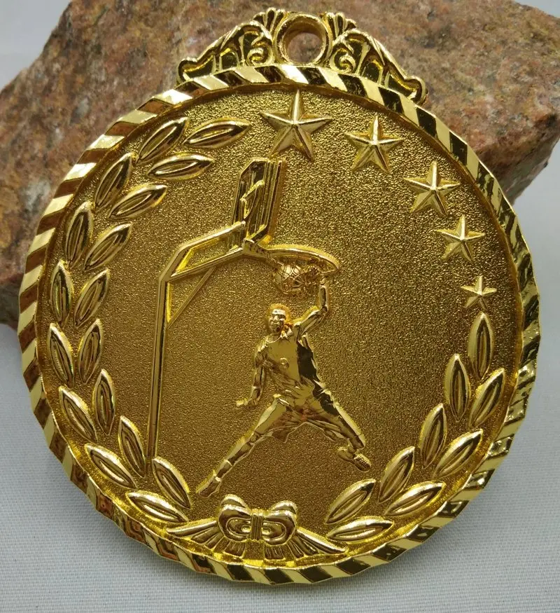Médaille de sport scolaire Dunk, médailles en or, argent, Bronze, alliage de Zinc, capacité de Communication en métal/auto-confiance, développement de la gymnastique