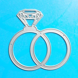 YLCD188 Diamond Ring Metal Cutting Dies For Scrapbooking Stencils DIY Album Cards Decoration Embossing Folder Die Cuts Template