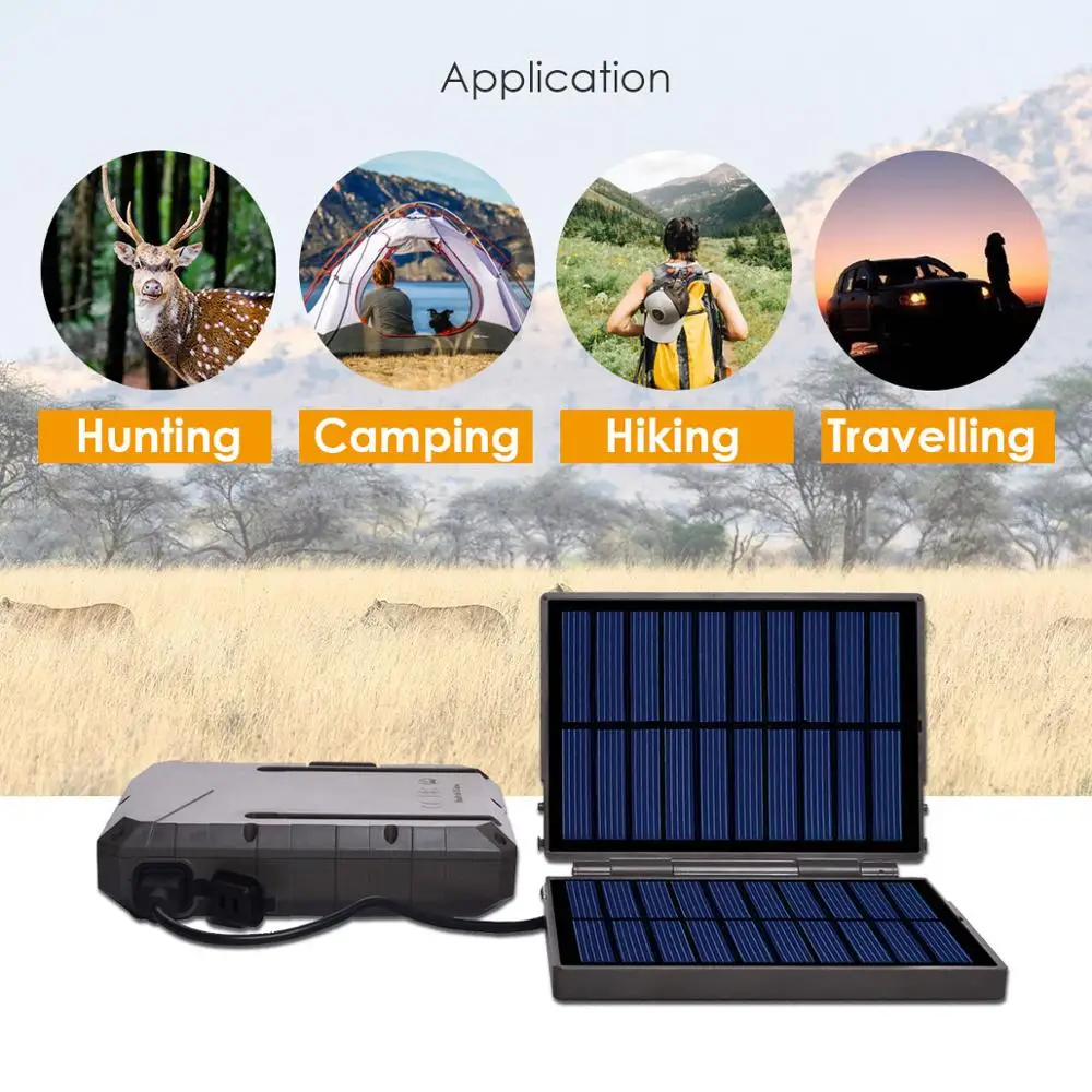 BolyGuard Hunting Accessories 3pcs Screw Security Box Solar Panel Steel Construction Hidden Security Cameras Tool Solar Charger