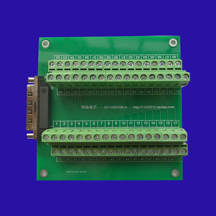 

VHDCI 68 маленький SCSI 68 переходная пластина Клеммная колодка с винтом