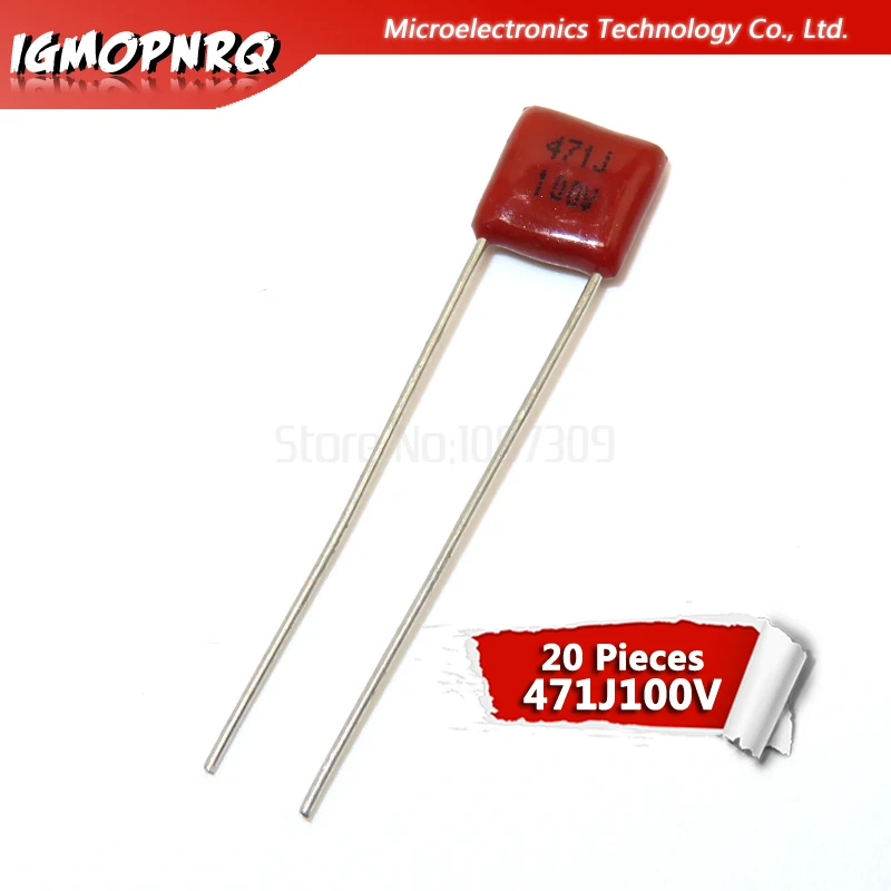 

20PCS 100V471J 470PF Pitch 5MM 100V 471 igmopnrq CBB Polypropylene film capacitor new