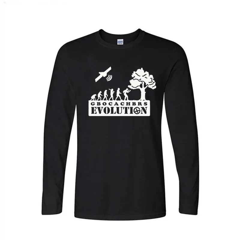 BITTER COFFEE 2019 Autumn and winter Long Sleeve Cotton geocachers evolution Men Leisure time Teenage printing Sweatshirts