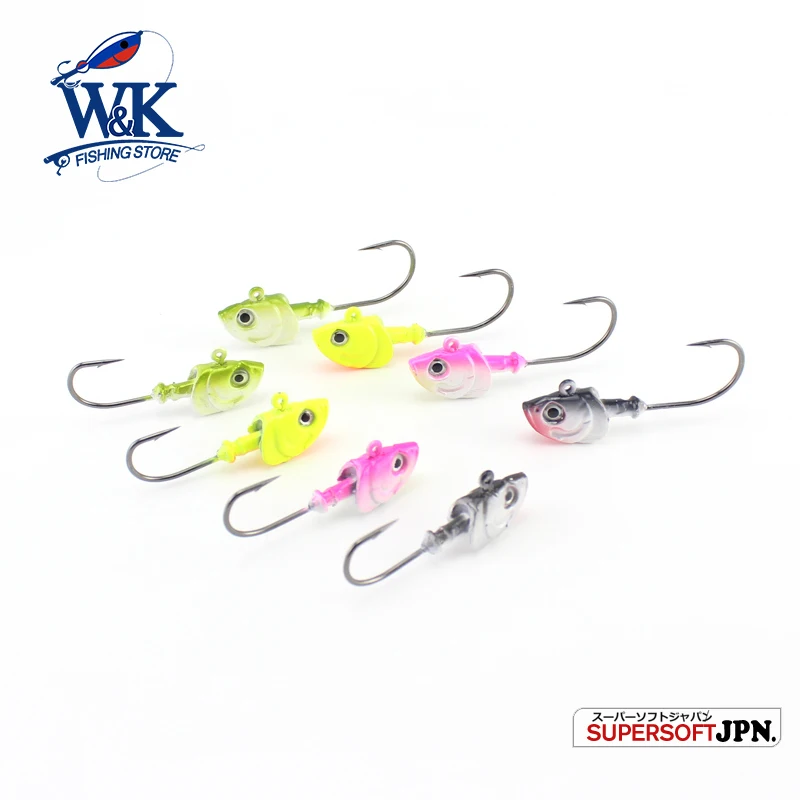 W&K Brand Pesca Fishing Jig Head Hook 20g Fishing Hook Lead Jig Lure Soft Lure Zander Pike Fishing Tackle Accessories