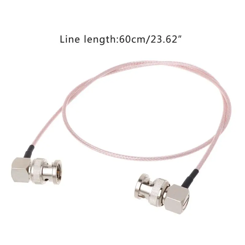 60cm HD SDI Video Connector Cable RG179 BNC Male To BNC Right Angle Plug For BMCC Blackmagic Camera