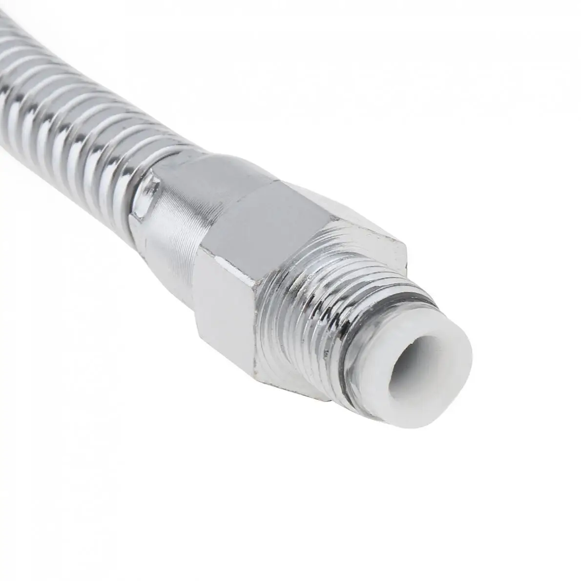 1/4 Polegada prata 400mm metal flexível tubo de resfriamento de óleo de água com bocal de cabeça redonda para máquina cnc/fresagem/torno