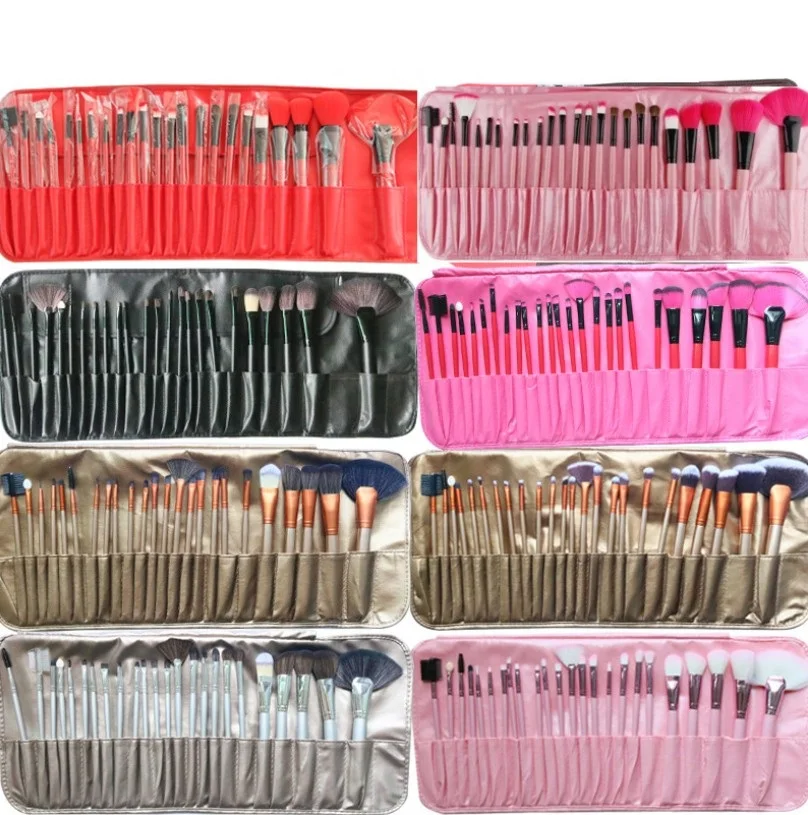 24pcs Professional Makeup Brushes Set Foundation Powder Eyebrow Eyrshadow Brush Tool  Make Up Brushes with Bag YH1824