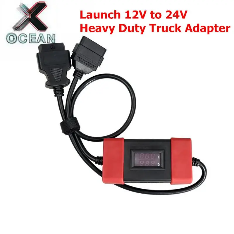 

High quality Launch 12V to 24V Adapter Launch Heavy Duty Truck Diesel Adapter Cable for X431 Easydiag2.0/3.0 Golo Carcare