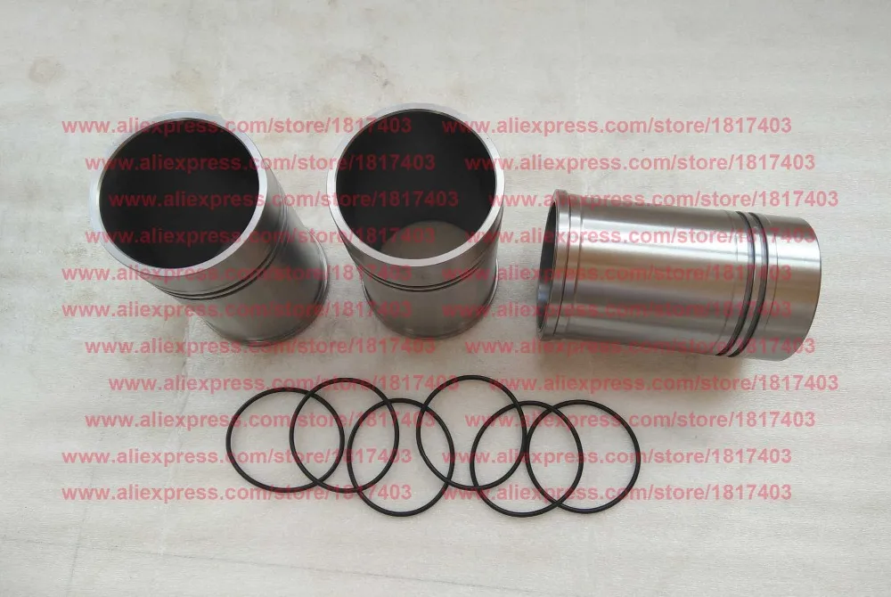 105-01005-1 Cylinder liner + 100-01007 Water sealing ring, Fujian Lijia engine parts, SL3105ABT, SL3105BT