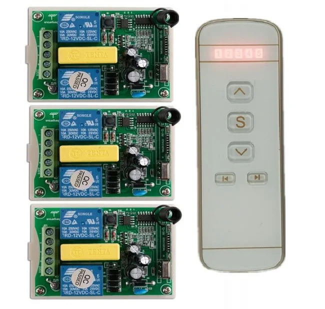 

Tubular motor garage door / projection screen / shutters AC 220 V RF Wireless Remote Control switch