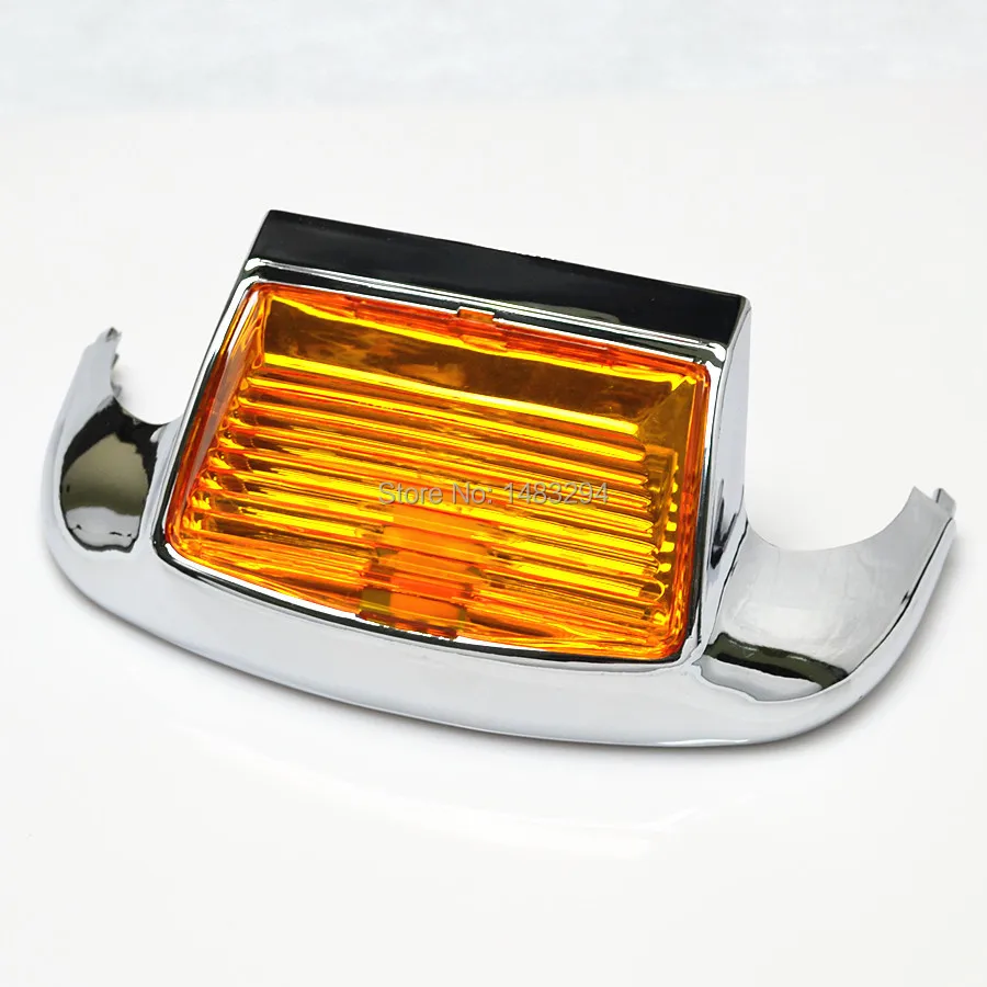 Amber Lens LED Front Fender Tip Light Auxiliary Driving Light Fits For Harley Touring Electra Glide FLHT/FLT FLHS Motorcycles