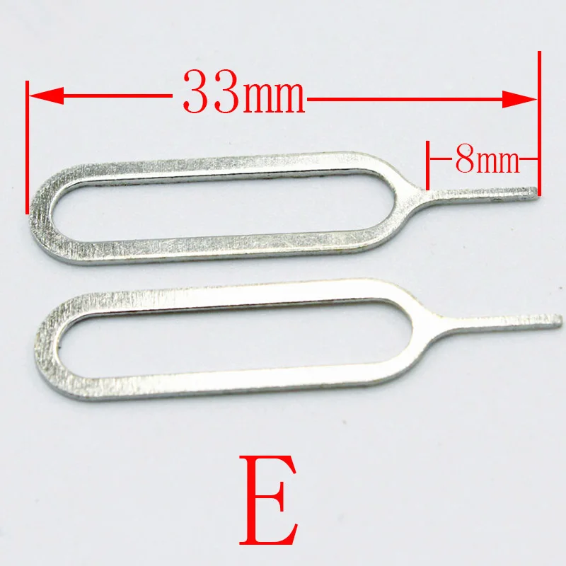 500Pcs/lot Metal Universal Sim Card Tray Pin Ejecting Removal Needle Opener Ejector For  Mobile phone