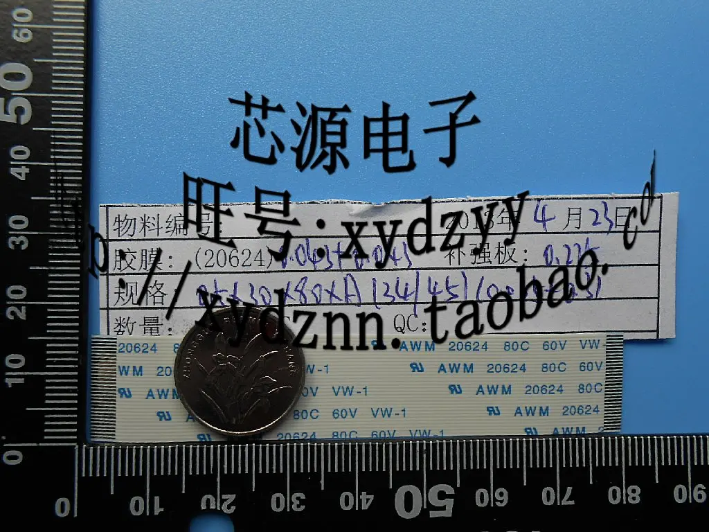 FFC 1.0 Sân 30pin 80Mm Loại Dài Linh Hoạt Năng Cho TTL LCD DVD Máy Tính Máy In AWM 80C 60V VW-1