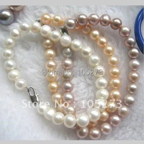 

Pearl Bracelet AA 8-9MM Mixes Color Exquisite Freshwater Pearl Bracelet 18cm Fashion Girl's Women's Jewelry New Free Shipping