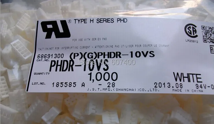 PHDR-10VS CONN HOUSING PHD 10POS 2MM DUAL white color Connectors terminals housing 100% new and original parts