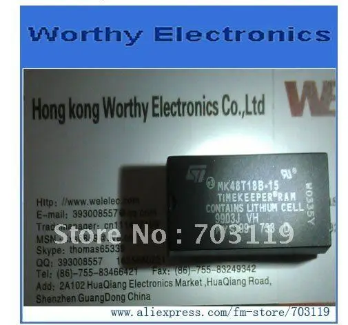 

2pcs/lot MK48T18B-15 MK48T18B DIP28