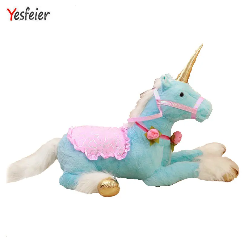 jouets-en-peluche-licorne-mignons-de-90cm-poupee-cheval-animaux-en-tissu-rembourres-oreiller-cadeau-d'anniversaire-pour-enfants