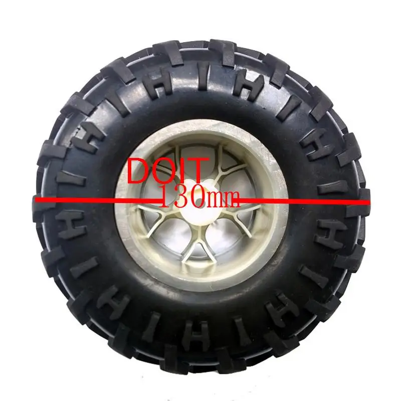 プラスチックホイール,ゴム製ホイール,大型玩具,ロボットホイール,新しいホイール,DIY車用,ロボット車用,130mm