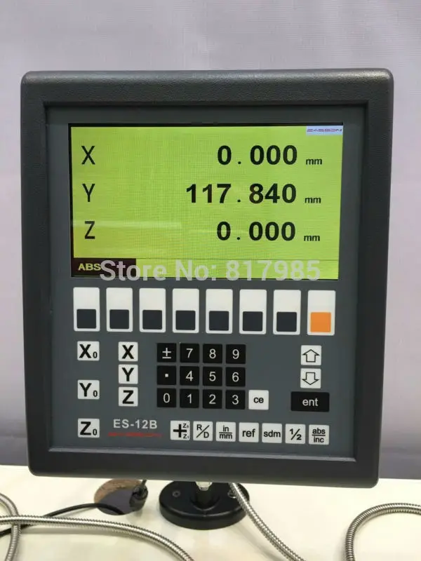 Sistema Dro com Tela Lcd de Leitura Digital e Eixos Easson para Torno