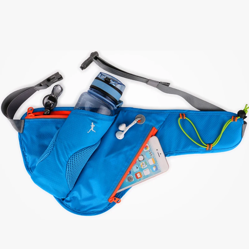 Borsa da corsa sport donna marsupio uomo marsupio borsa tasca per cellulare palestra ciclismo escursionismo passeggiata con borse per bottiglie