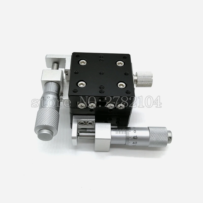 Imagem -02 - Eixo xy 30*30 mm Estação de Aparamento Plataforma Deslocamento Manual Estágio Linear Mesa Deslizante Xy30 Ly30 Cruz Ferroviário
