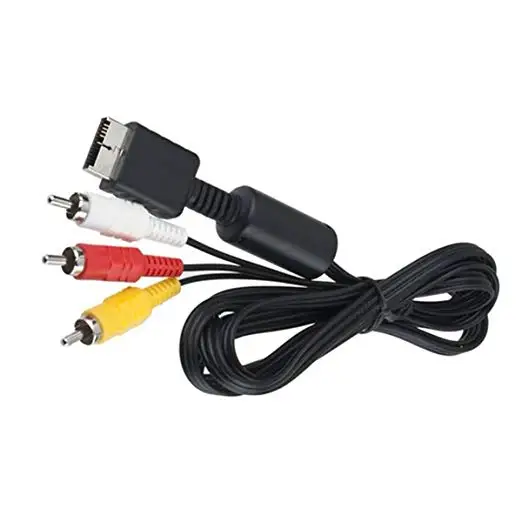 Ruitroliker 1.8M Audio Video AV RCA Video Composite Cable Cord For PS PS2 PS3