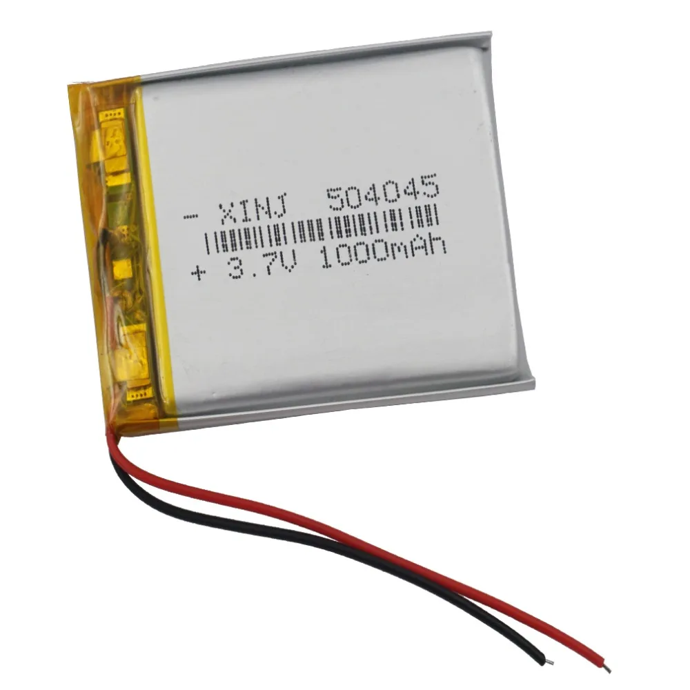 3.7V 1000 mAh 504045 Polymer Rechargeable Li Lithium Lipo Battery Cell For PAD E-Book Driving Recorder DIY DashCam Mp3 Mp4