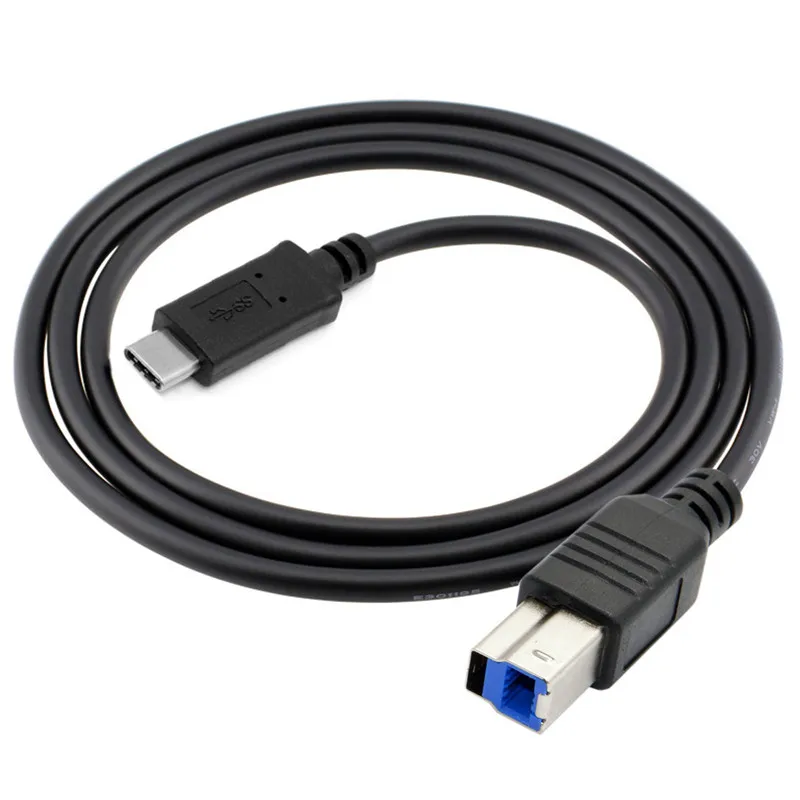 1m 10Gbps High Speed USB 3.1 Type C to 3.0 B BM Cable Interface Data Transmission Connector for 2015 Macbook to Printer Scanner