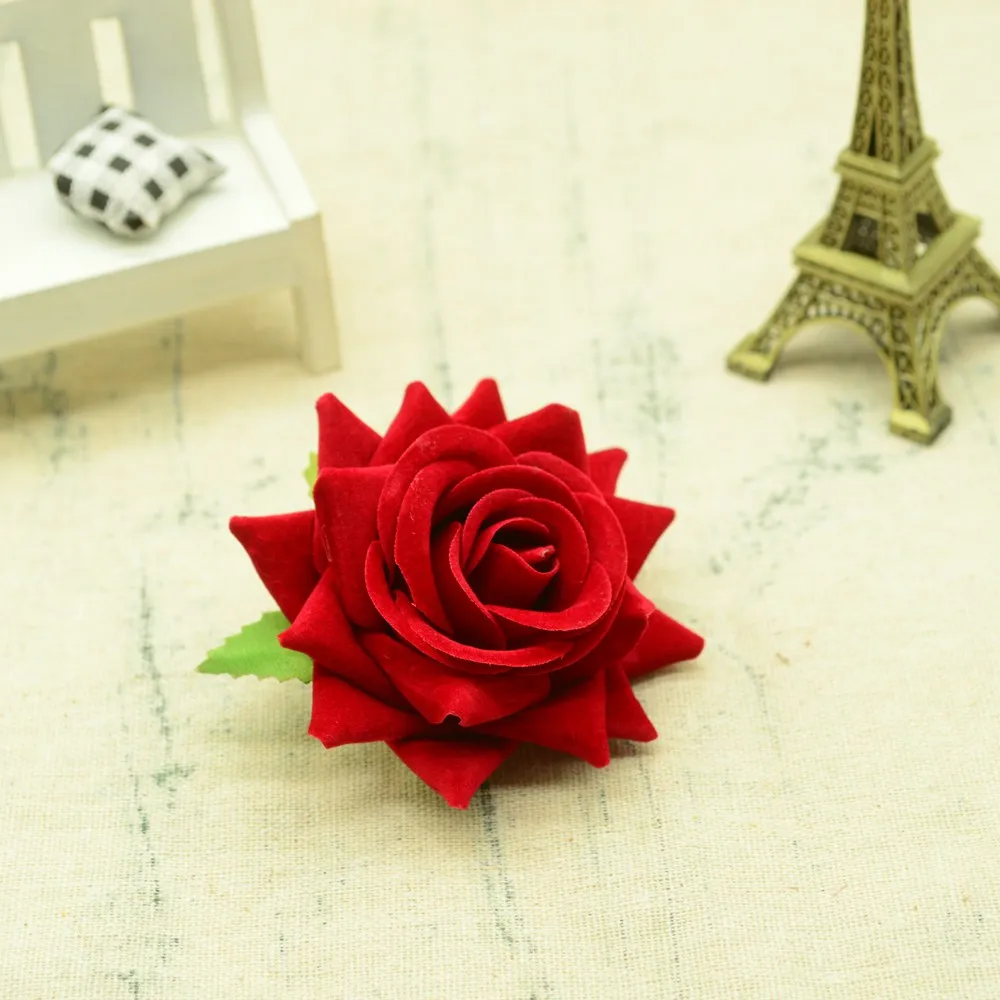 30/100PCS Hochwertige Künstliche Blumen Festival Auto Dekoration Hochzeit Braut Zubehör DIY Kunst Kranz Geschenk Seide Rosen – Detail 6