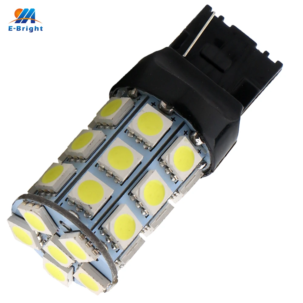 

30PCS 27 LED W21/5W 7440 7443 T20 5050 27 SMD Tail/Turn Light Bulbs LED Backup Parking Lamp White Brake Lights 12V Car Leds