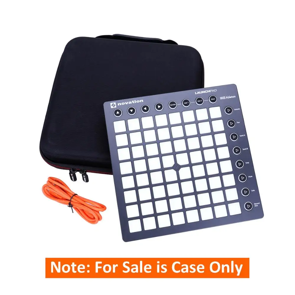 LTGEM EVA Black Carrying Hard Case for Novation Launchpad Ableton Controller