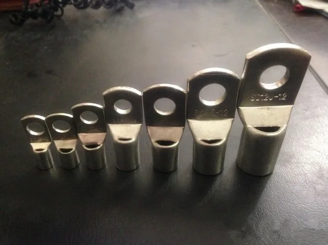 20 Stks/partij SC50-10 50mm2 10Mm Boutgat Vertind Koper Kabelschoenen Batterij Terminals