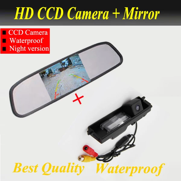 

For TOYOTA RAV4 (2009-2010) Car rear view camera CCD parking camera + 4.3inch car mirror Factory Promotion