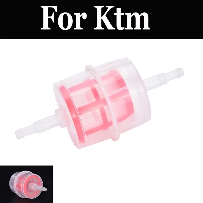 1pc 6mm 8mm Cleanable Inline Fuel Filter For Ktm 50 150 200 250 390 450 500 690 Duke Exc Exc-F Six Days Sx Sx-F