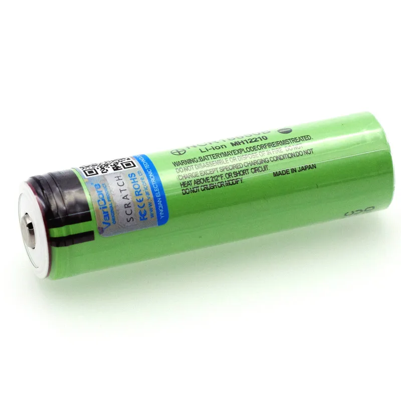 VariCore 18650 3400mAh Battery NCR18650B With Original 3.7V Suitable for Flashlights Plus Pointed no Protection