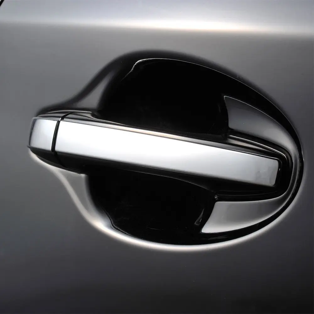 8PCS Accessories For Toyota Prius Alpha V ZVW40 Door Handle Cover Molding Trim with Keyhole  Car Styling Cover Accessories