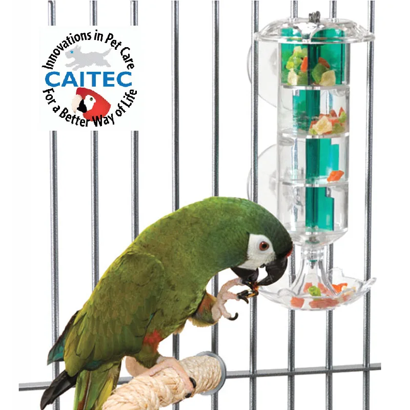 CAITEC Parrot Toys Bird Foraging Windmill Toy Tough Durable Bite Resistant Cute Funny Best for Medium or Large Size Parrots