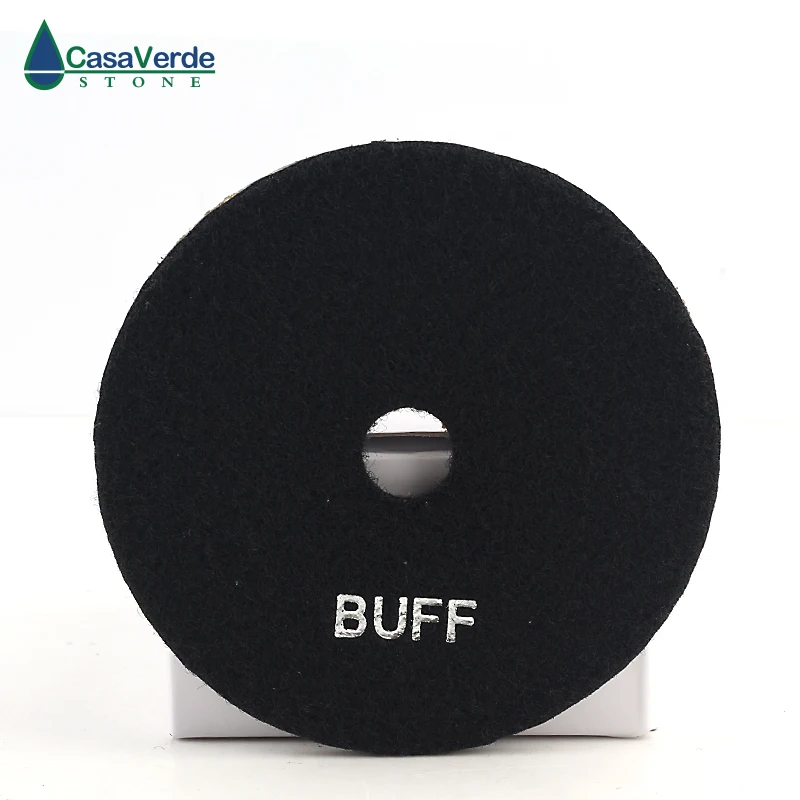 Free shipping DC-BSW02 wet black buff polishing pad 4 inch 100mm for polishing granite and marble