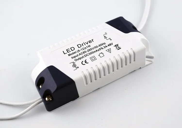 DẪN Ánh Sáng Bóng Đèn Downlight Đèn Điều Khiển Chất Lượng Cao Liên Tục Hiện Tại LED Driver 8-12 Wát 300mA AC 85-265 V 50/60Hz