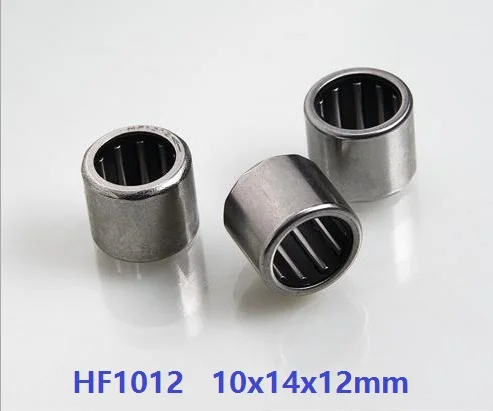 100pcs/lot HF1012 10x14x12 mm Drawn Cup One Way Clutch Needle roller Bearing 10*14*12mm