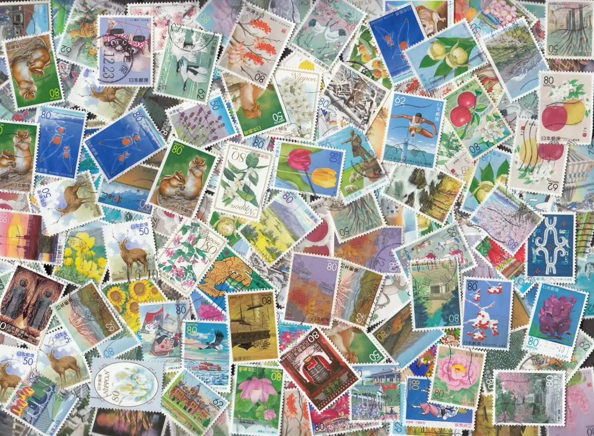 20/50Pcs Japan Post Stamps All Different Random Stamp  Marked Postage Stamps for Collecting