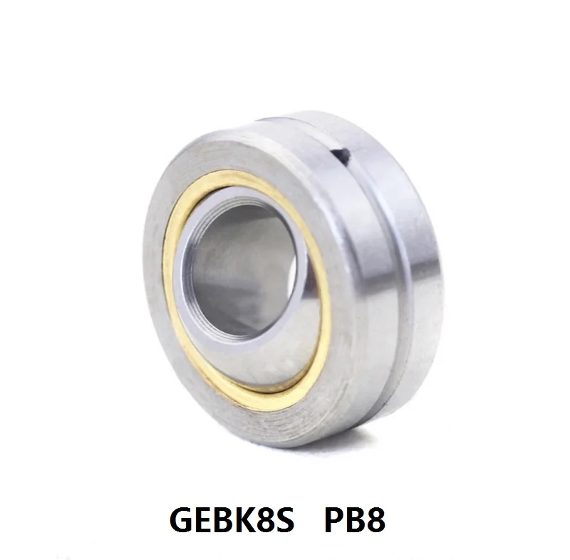 10pcs/lot GEBK8S PB8 Radial Spherical Plain Bearing With Self-lubrication for shaft