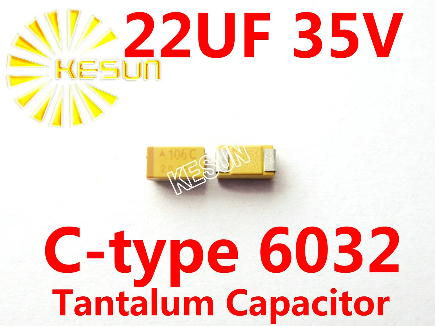 22UF 35V C type 2312 6032 226V SMD Tantalum Capacitor Connector  TAJC226K035RNJ  x100PCS Free Shipping